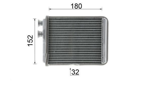 MAHLE AH299000P Теплообмінник, система опалення салону