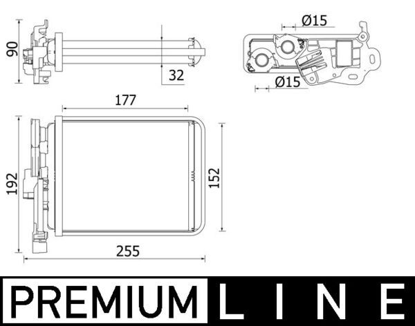 MAHLE AH38000P Теплообмінник, система опалення салону