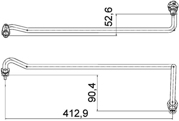 MAHLE AHX4000P Оливний шланг