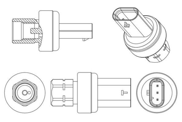 MAHLE ASE13000P Натискний перемикач, система кондиціонування повітря