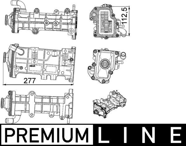 MAHLE CE23000P Радіатор, система рециркуляції ВГ
