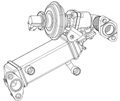 MAHLE CE9000P Радіатор, система рециркуляції ВГ