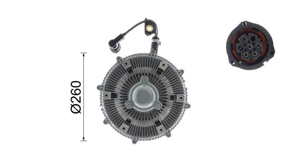 MAHLE CFC115000P Муфта, вентилятор радіатора