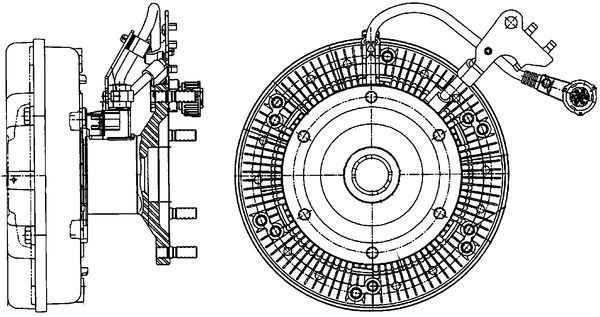 MAHLE CFC207000P Муфта, вентилятор радіатора