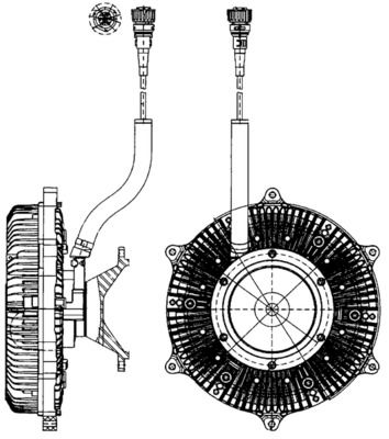 MAHLE CFC215000P Муфта, вентилятор радіатора