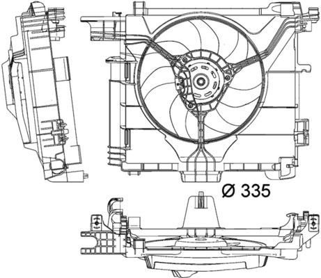 MAHLE CFF211000P Вентилятор, система охолодження двигуна