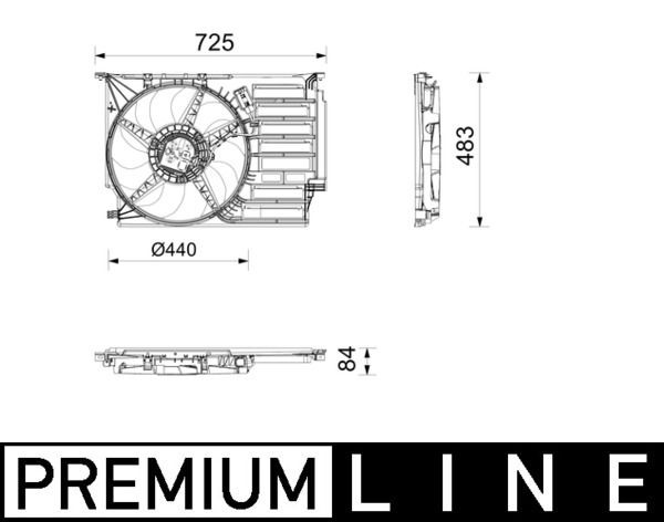 MAHLE CFF677000P Вентилятор, система охолодження двигуна