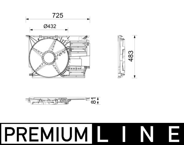 MAHLE CFS30000P Кожух вентилятора