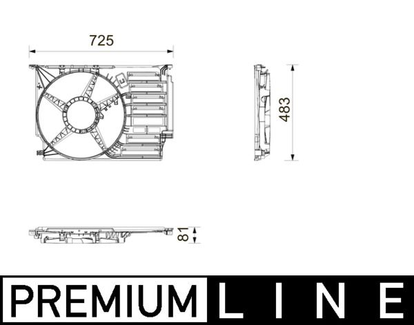 MAHLE CFS31000P Кожух вентилятора
