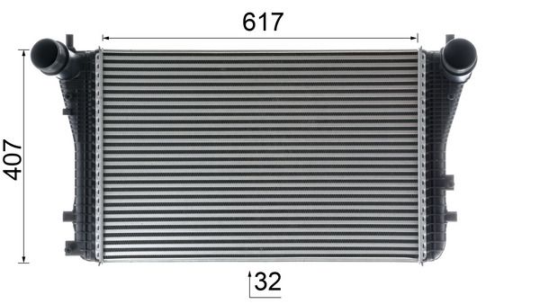 MAHLE CI208000P Охолоджувач наддувального повітря