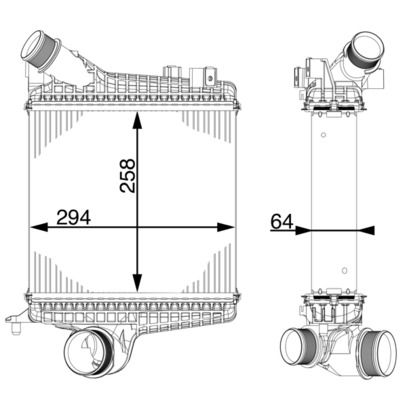 MAHLE CI221000P Охолоджувач наддувального повітря