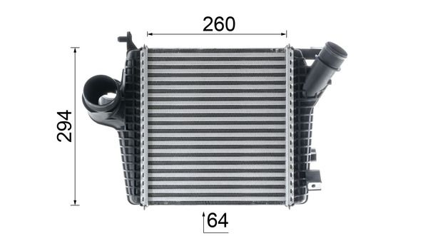 MAHLE CI221000P Охолоджувач наддувального повітря