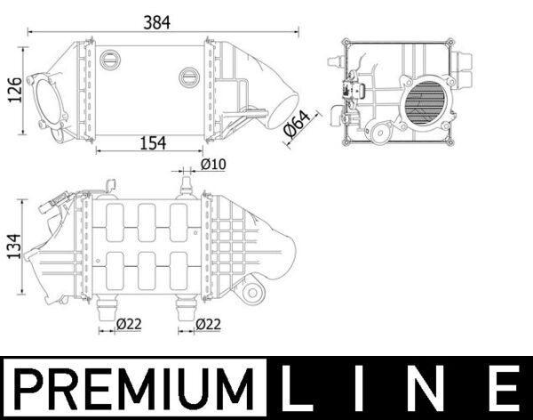 MAHLE CI226000P Охолоджувач наддувального повітря