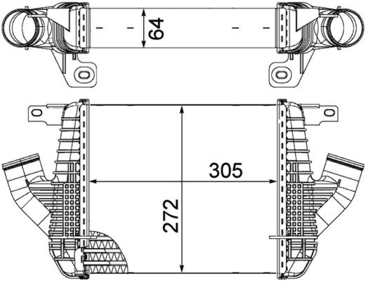 MAHLE CI237000P Охолоджувач наддувального повітря