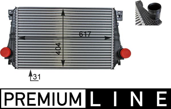 MAHLE CI27000P Охолоджувач наддувального повітря