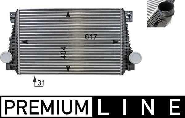 MAHLE CI29000P Охолоджувач наддувального повітря
