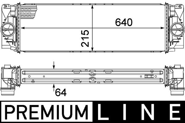 MAHLE CI368000P Радіатор інтеркулера MB Sprinter 2.2CDI OM646/OM651/3.0CDI OM642 06-
