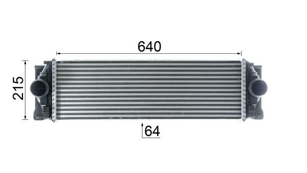 MAHLE CI368000P Радіатор інтеркулера MB Sprinter 2.2CDI OM646/OM651/3.0CDI OM642 06-