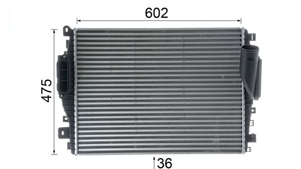 MAHLE CI376000P Охолоджувач наддувального повітря