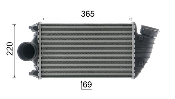 MAHLE CI379000P Охолоджувач наддувального повітря