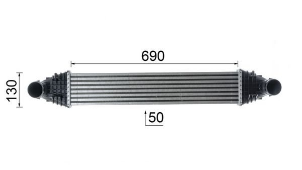 MAHLE CI401000P Охолоджувач наддувального повітря