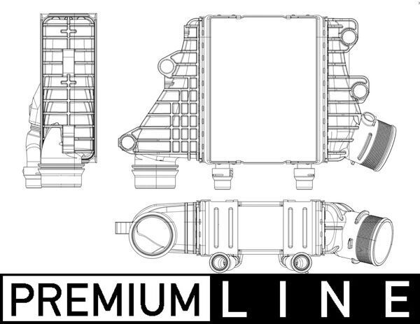MAHLE CI412000P Охолоджувач наддувального повітря