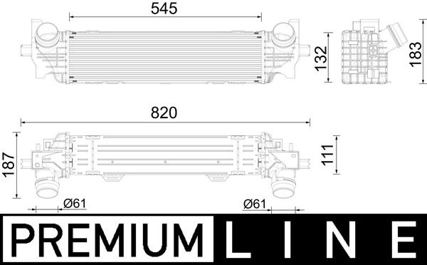 MAHLE CI626000P Охолоджувач наддувального повітря