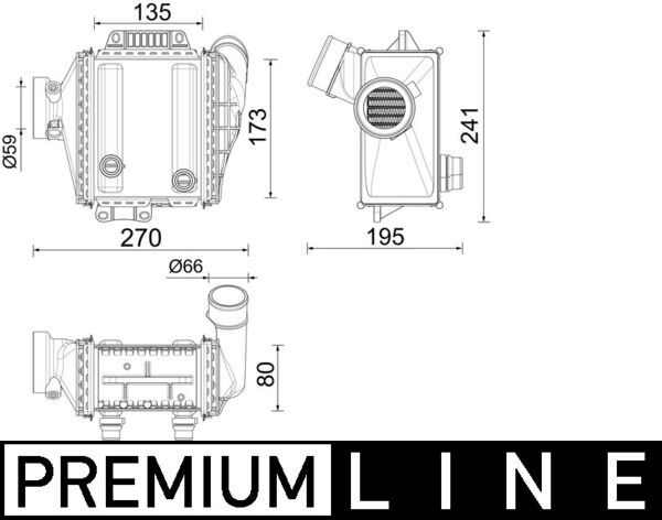 MAHLE CI639000P Охолоджувач наддувального повітря