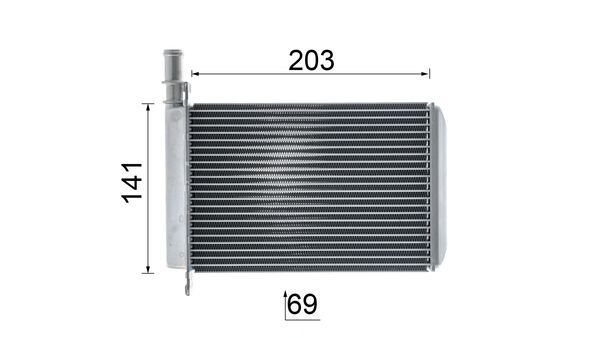 MAHLE CI642000P Охолоджувач наддувального повітря
