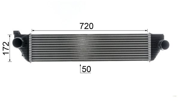 MAHLE CI669000P Охолоджувач наддувального повітря