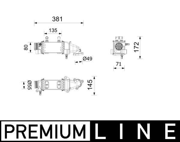 MAHLE CI739000P Охолоджувач наддувального повітря
