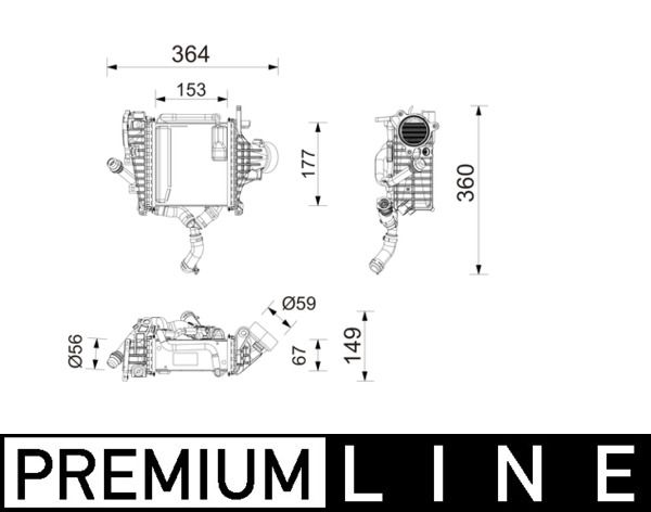 MAHLE CI750000P Охолоджувач наддувального повітря
