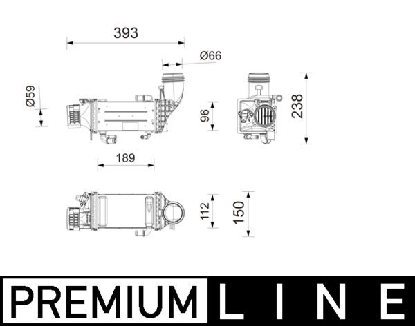 MAHLE CI752000P Охолоджувач наддувального повітря