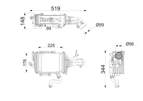 MAHLE CI779000P Охолоджувач наддувального повітря