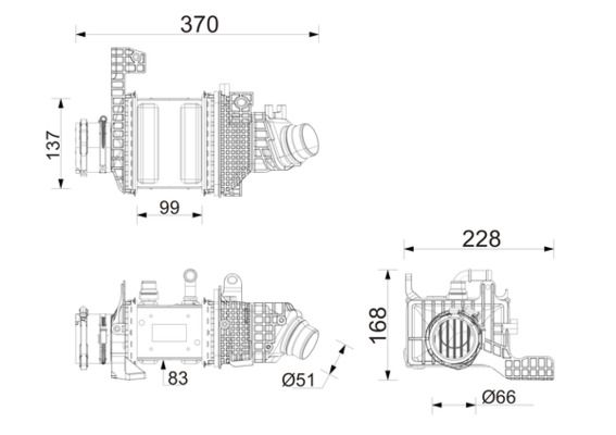 MAHLE CI781000P Охолоджувач наддувального повітря
