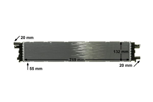 MAHLE CIR12000P Низькотемпературний радіатор, охолоджувач наддув. повітря