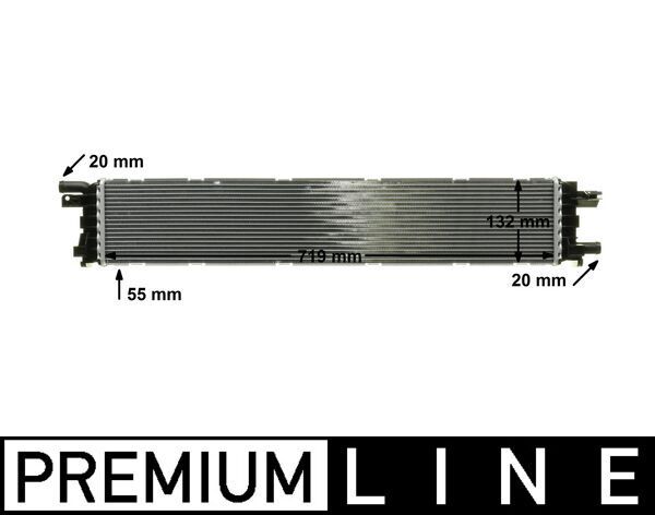 MAHLE CIR12000P Низькотемпературний радіатор, охолоджувач наддув. повітря