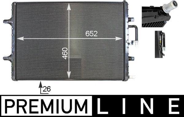 MAHLE CIR2000P Низькотемпературний радіатор, охолоджувач наддув. повітря