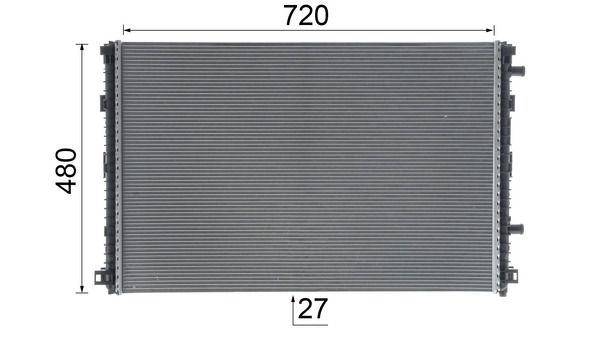 MAHLE CIR24000P Низькотемпературний радіатор, охолоджувач наддув. повітря
