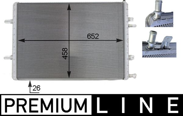 MAHLE CIR3000P Низькотемпературний радіатор, охолоджувач наддув. повітря