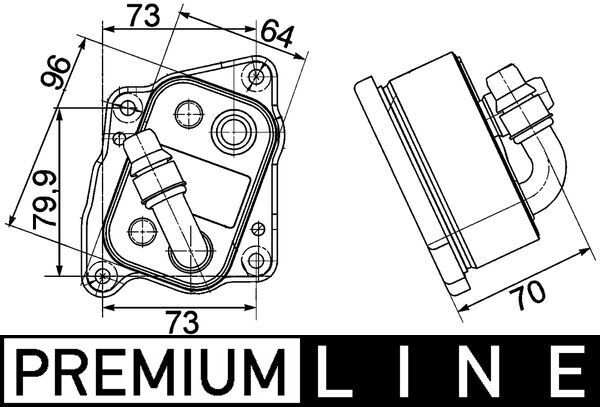 MAHLE CLC107000P Охолоджувач оливи, моторна олива