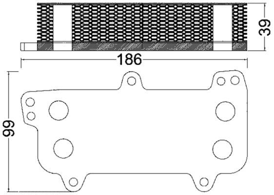 MAHLE CLC187000S Охолоджувач оливи, моторна олива