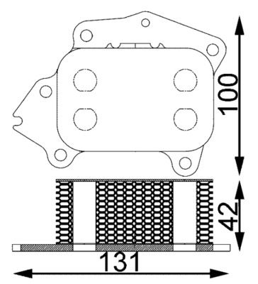 MAHLE CLC194000S Охолоджувач оливи, моторна олива