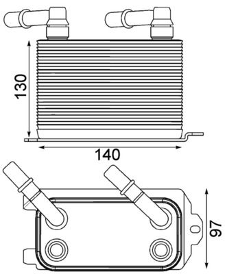 MAHLE CLC228000P Оливний радіатор, автоматична коробка передач