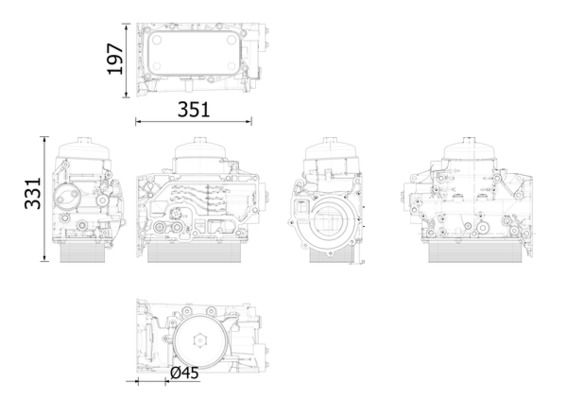 MAHLE CLC311000S Охолоджувач оливи, моторна олива