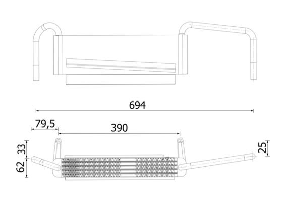 MAHLE CLC314000S Охолоджувач оливи, моторна олива