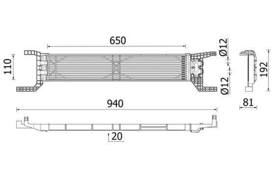 MAHLE CLC324000P Оливний радіатор, автоматична коробка передач