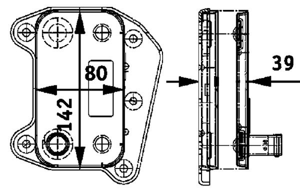 MAHLE CLC52000P Радіатор масляний MB Sprinter/Vito OM611/646 (теплообмінник)