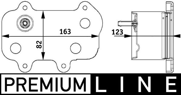 MAHLE CLC61000P Охолоджувач оливи, моторна олива