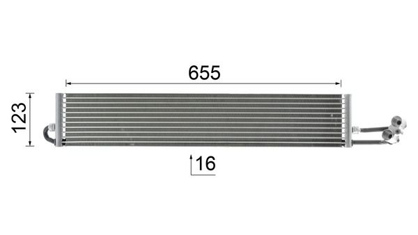 MAHLE CLC71000P Оливний радіатор, автоматична коробка передач